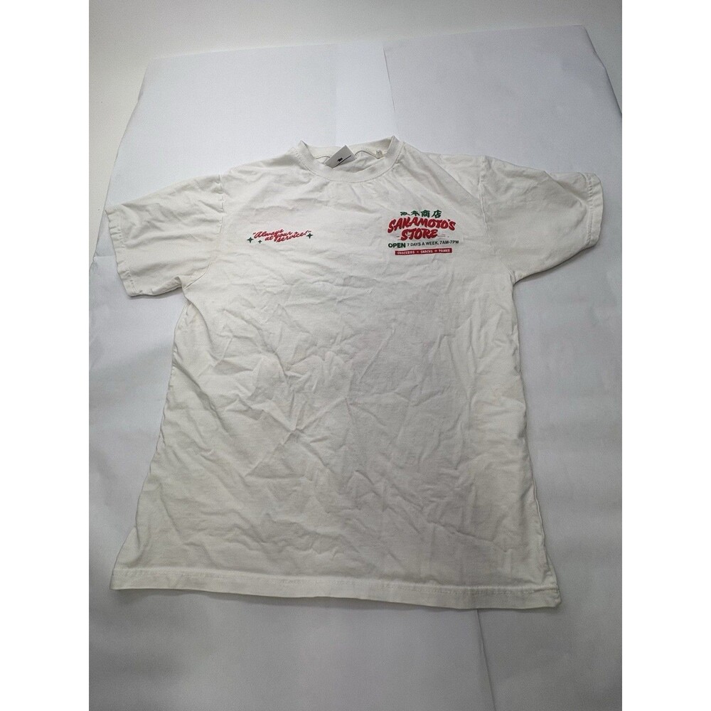 Pull&Bear Netflix Sakamoto Days Shirt Mens L White Anime Store Tee